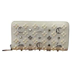 Christian Louboutin Ivory Loubinthesky Panettone Zip Around Long Wallet